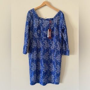 Elegant blue flower dress